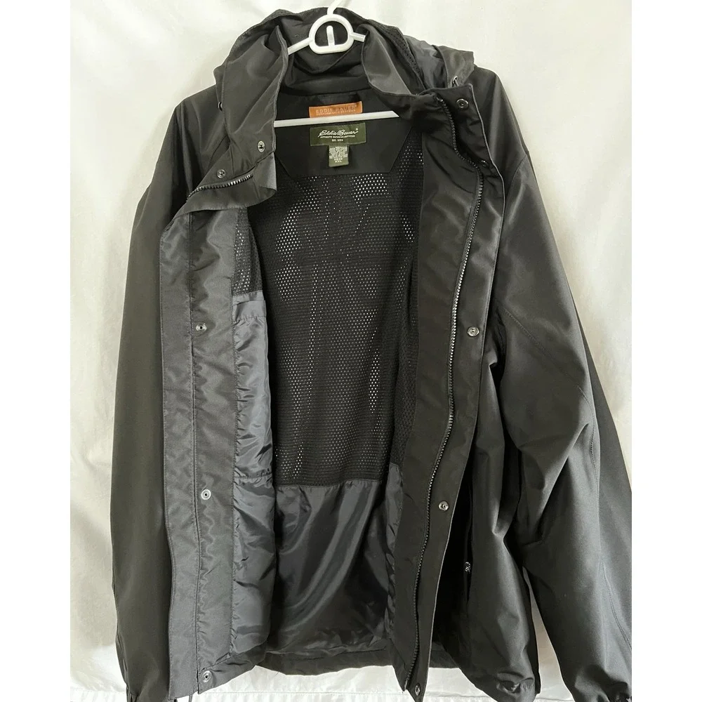 Eddie Bauer Waterproof‎ Hooded Lined Rain Jacket